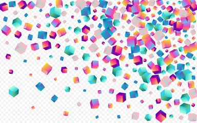 Iridescent Element Vector Transparent Background.
