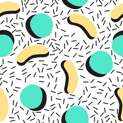 Memphis-style illustration in vector