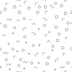 Simple pattern with geometric shapes