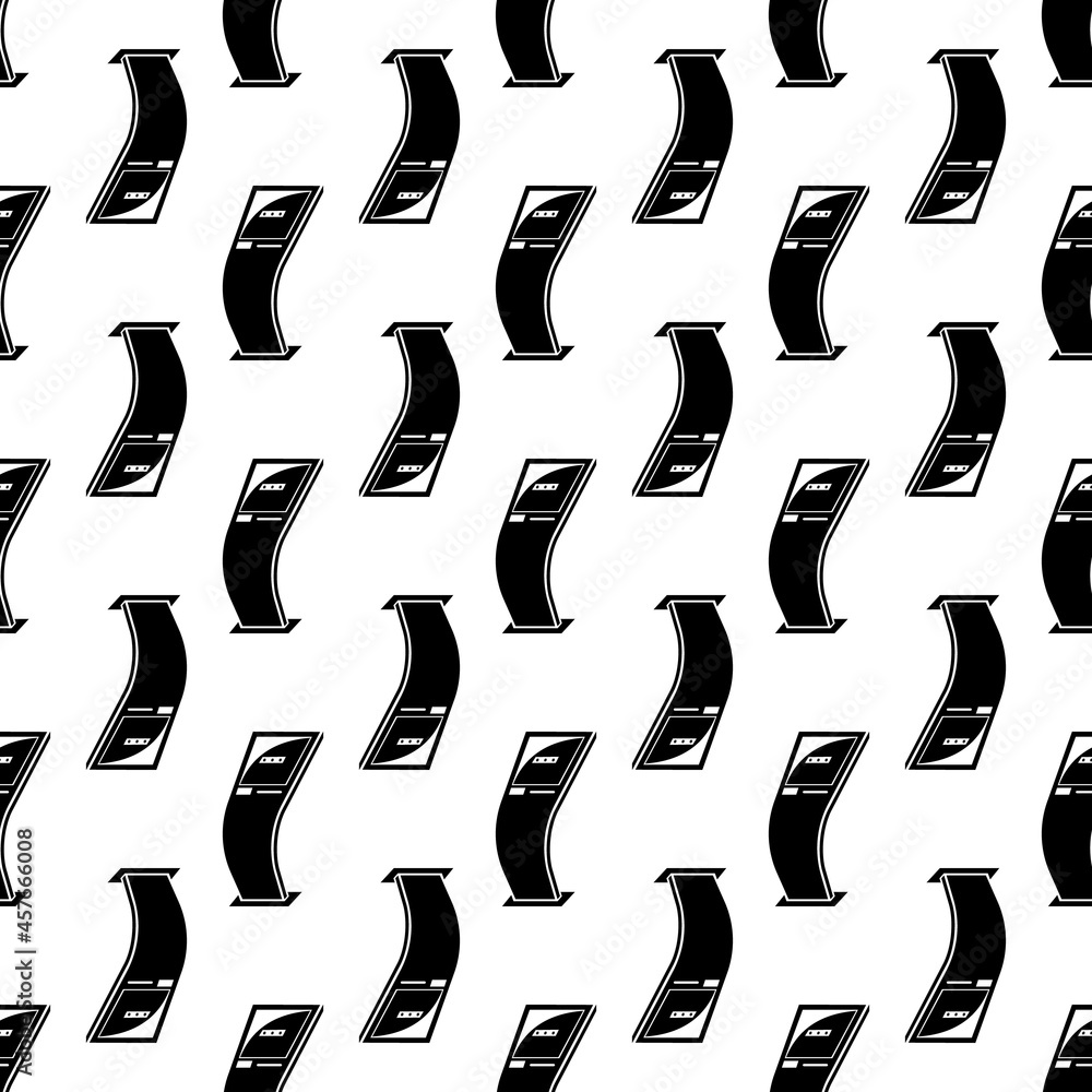 Poster office payment machine pattern seamless background texture repeat wallpaper geometric vector