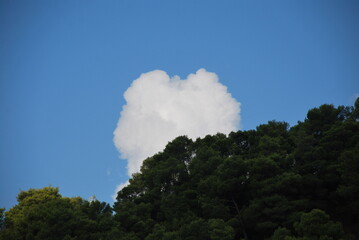 nuvola a forma di cuore