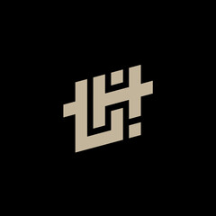 Obraz premium Logotype with letters T and H. Vector monogram. TH - logo, design element or icon.