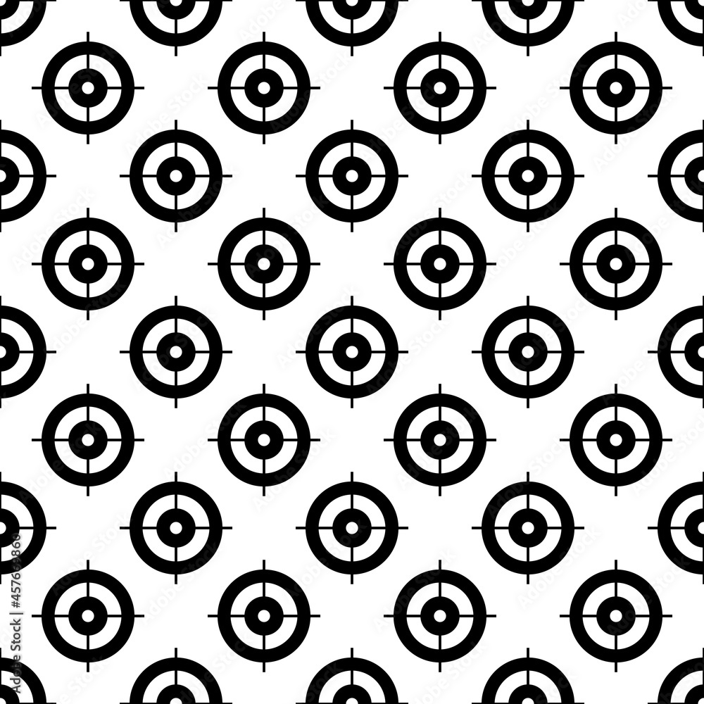 Poster target aim pattern seamless background texture repeat wallpaper geometric vector