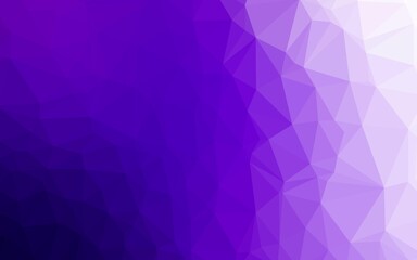 Light Purple vector shining triangular background.