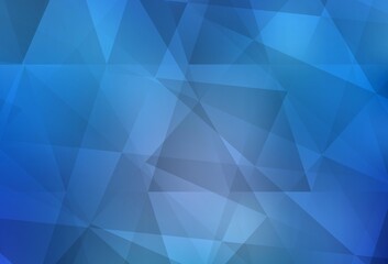 Light BLUE vector polygon abstract backdrop.