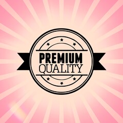 Vintage sunburst premium quality poster, Shopping related item, Retro quality illustration