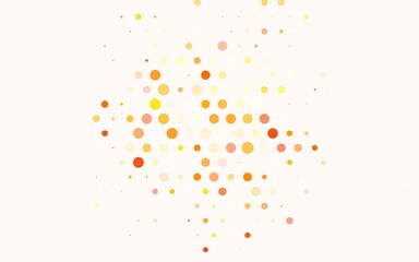 Light Pink, Green vector Glitter abstract illustration with blurred drops of rain.