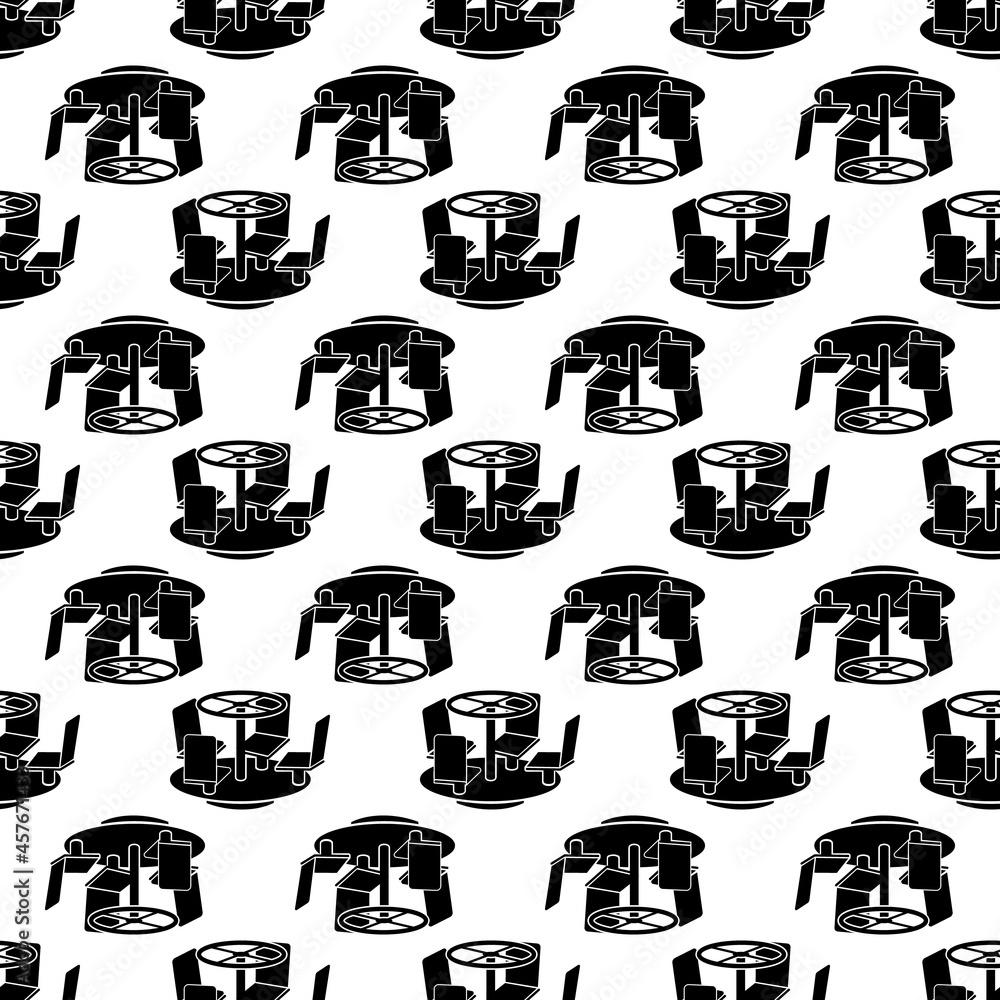 Aufkleber yard carousel pattern seamless background texture repeat wallpaper geometric vector