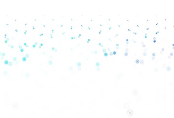 Light BLUE vector background with spots.