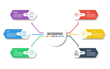 business infographic vector design, information