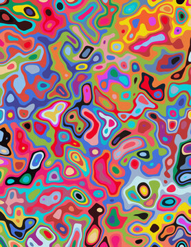 Abstract patterns organic patterns background multicolor 