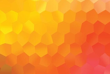 Light Yellow, Orange vector template in hexagonal style.