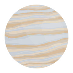 jupiter planet for space color illustration