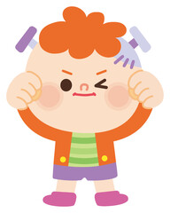 フランケンシュタインのコスプレをしている子ども