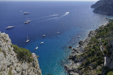 panorama di Capri dall'alto