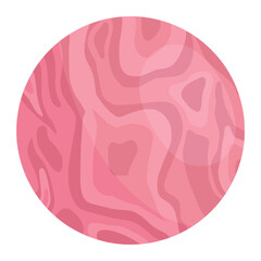 venus planet for space color illustration