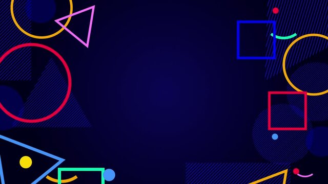 ポップなシェイプモーション BG