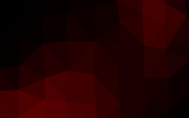 Obraz premium Dark Red vector blurry triangle texture.