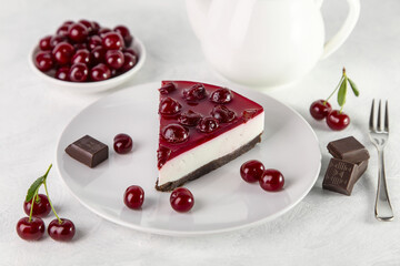 Cherry cheesecake