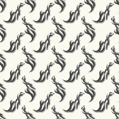 Fototapeta na wymiar Geometric seamless pattern. Simple print on the fabric. Black and white printing. Suitable for wallpapers, packaging, banners, invitations, business cards, fabric prints