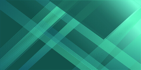 Abstract green background with lines