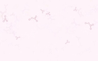 Light Pink, Yellow vector template with artificial intelligence structure.