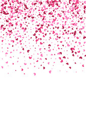 Rose Light Heart Backdrop. Purple Elegant Wallpaper. Pink Confetti Save. Red Group Frame. Saint Illustration.
