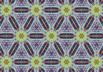 Kaleidoscope geometric colorful pattern. Abstract background.