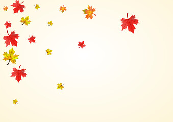 Golden Plant Background Beige Vector. Floral Seasonal Card. Brown Beautiful Leaves. Celebrate Foliage Illustration.