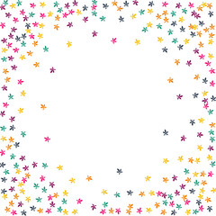 Orange Foliage Vector White Background. Autumn Confetti Nature Set. Season Leaf Template. Colorful Leaf Design.