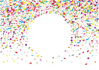 Yellow Polka Background White Vector. Element Festival Template. Surprise Illustration. Red Confetti Shrovetide Texture. Orange Event.