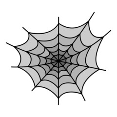Danger spider web icon. Outline danger spider web vector icon color flat isolated
