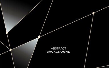 abstract black triangle background banner design.