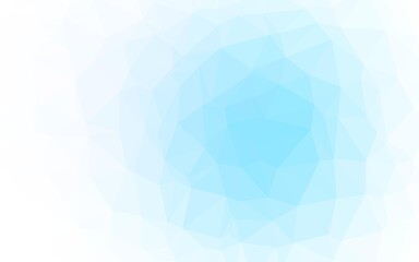 Light BLUE vector blurry triangle template.