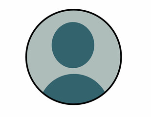 人のアイコン(色線)