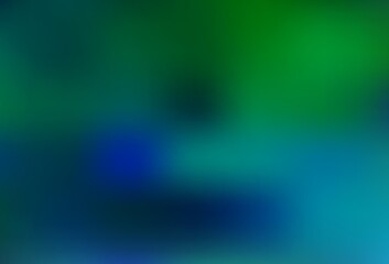 Dark Blue, Green vector modern bokeh pattern.