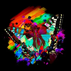 Foto op Canvas butterfly on a flower © reznik_val