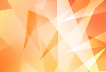 Light Orange vector layout with lines, triangles.