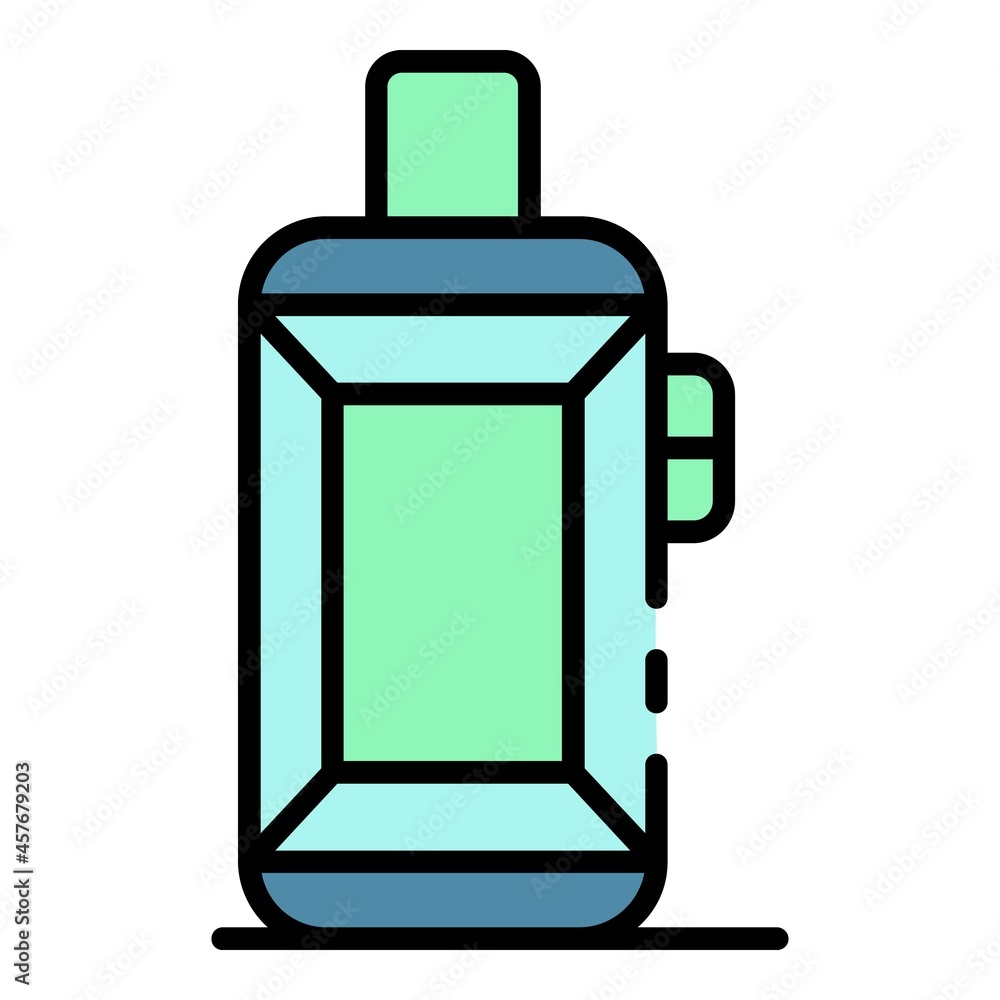 Poster vaping box icon. outline vaping box vector icon color flat isolated