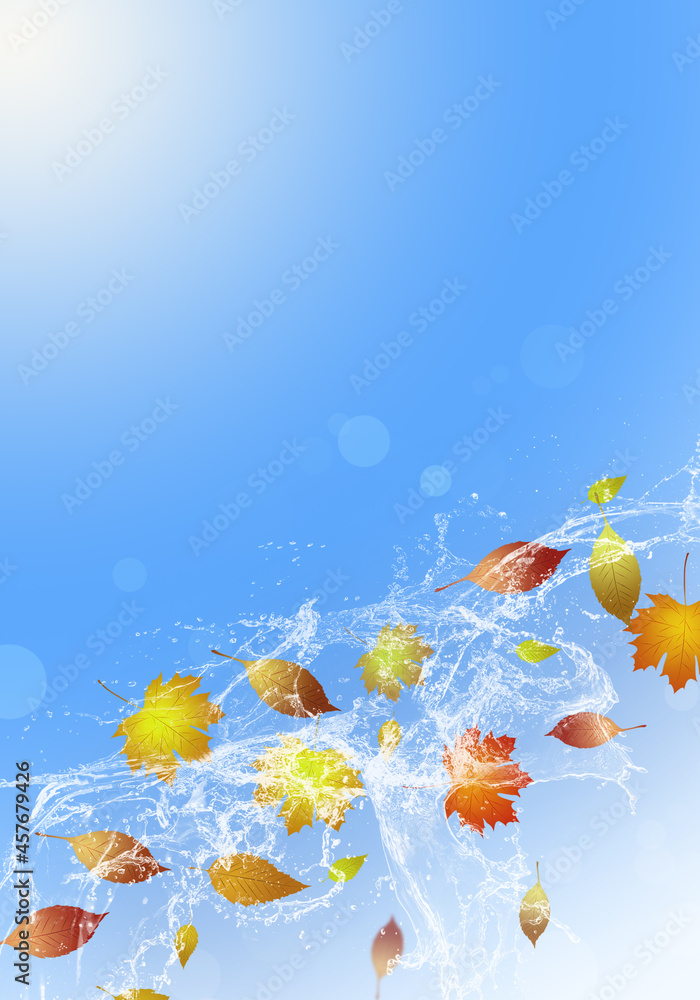 Wall mural autumn fall season background