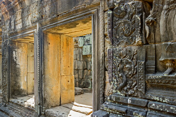 old ruins of Baphuon temple at Angkor Wat, Cambodia 