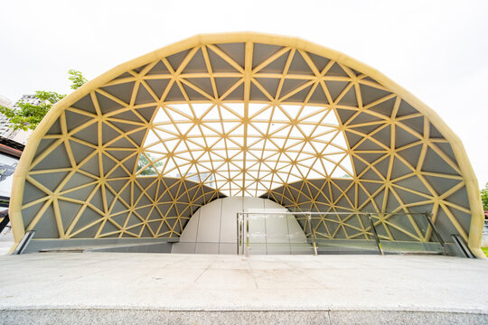 Modern City public pedestrian underpass entrance