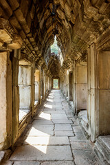 old ruins of Baphuon temple at Angkor Wat, Cambodia 