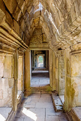 Fototapeta na wymiar old ruins of Baphuon temple at Angkor Wat, Cambodia 