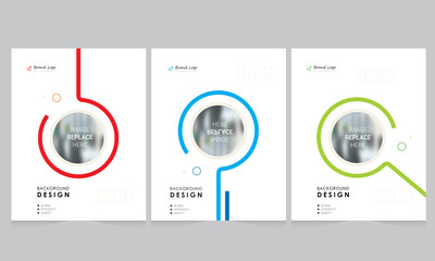 Cover design for annual report and business catalog, magazine, flyer or booklet. Brochure template layout. A4 cover vector EPS-10