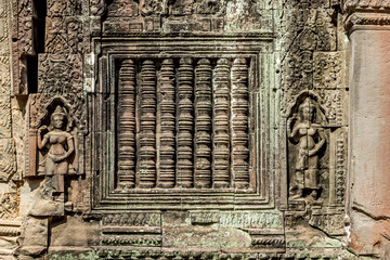 old ruins of Ta Prohm temple at Angkor Wat, Cambodia 