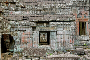 old ruins of Ta Prohm temple at Angkor Wat, Cambodia 