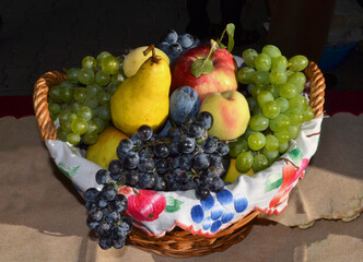 Szolnok Hungary is a beautiful basket of autumn fruits