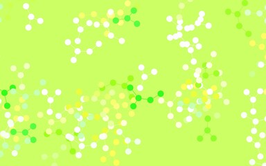 Light Green, Yellow vector texture with artificial intelligence concept.