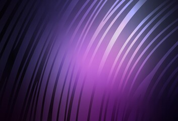 Dark Purple, Pink vector template with bent lines.